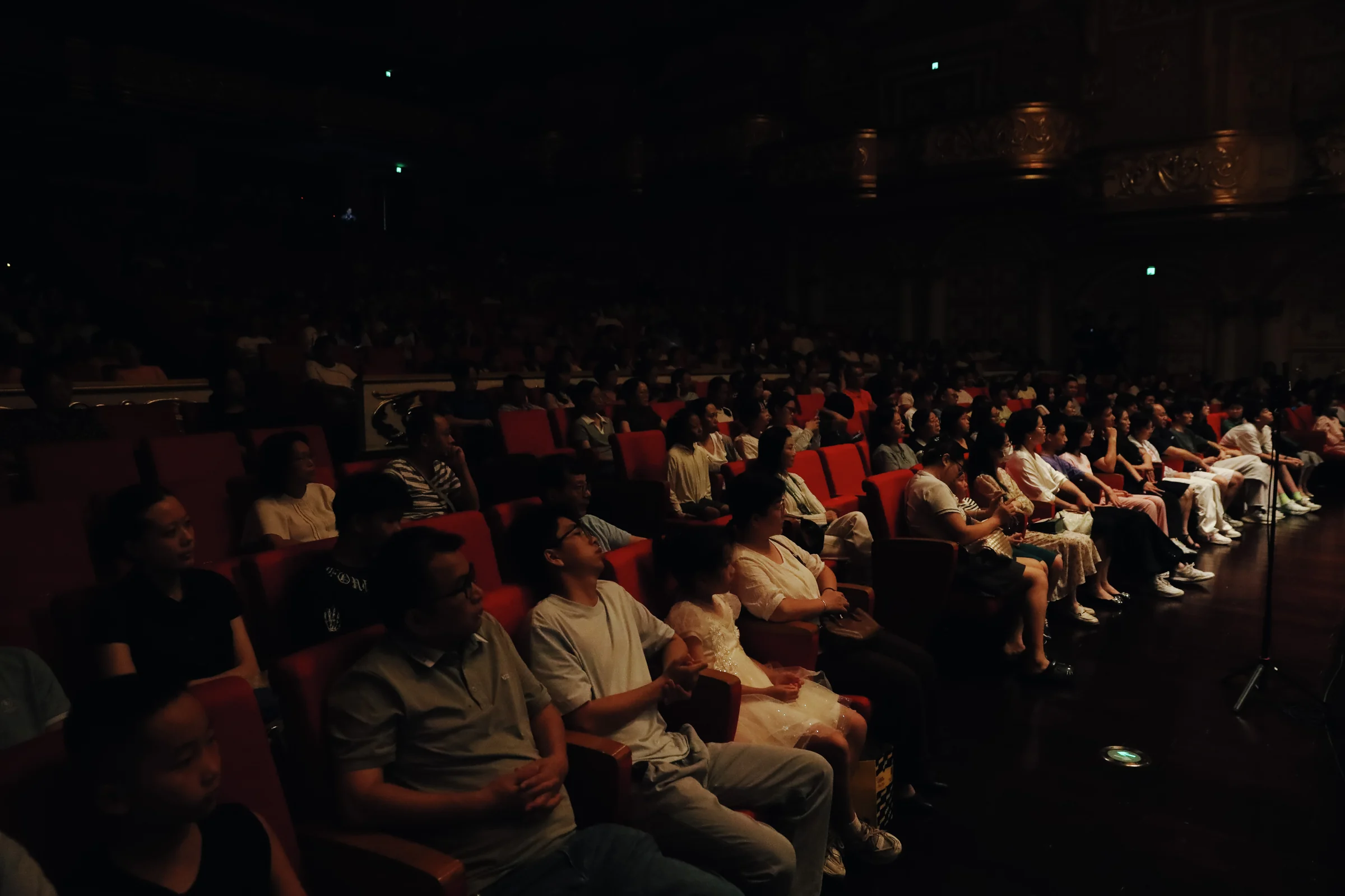 Audience seated in the concert hall
